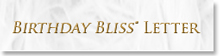 Birthday Bliss Letter