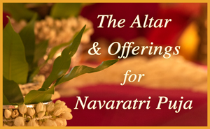 Offerings for the Puja