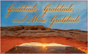 Intro to Gratitude, Gratitude, and More Gratitude