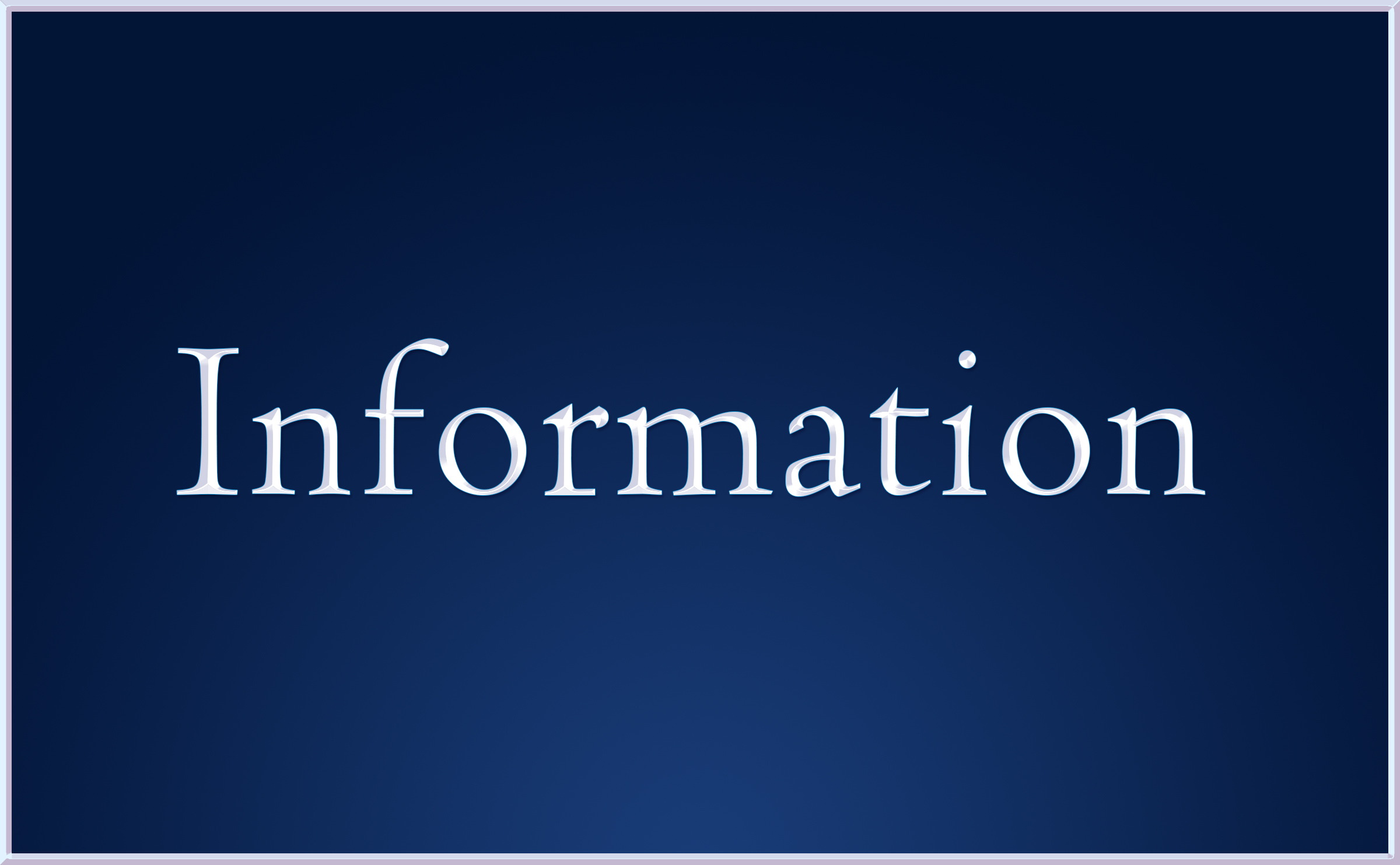 information