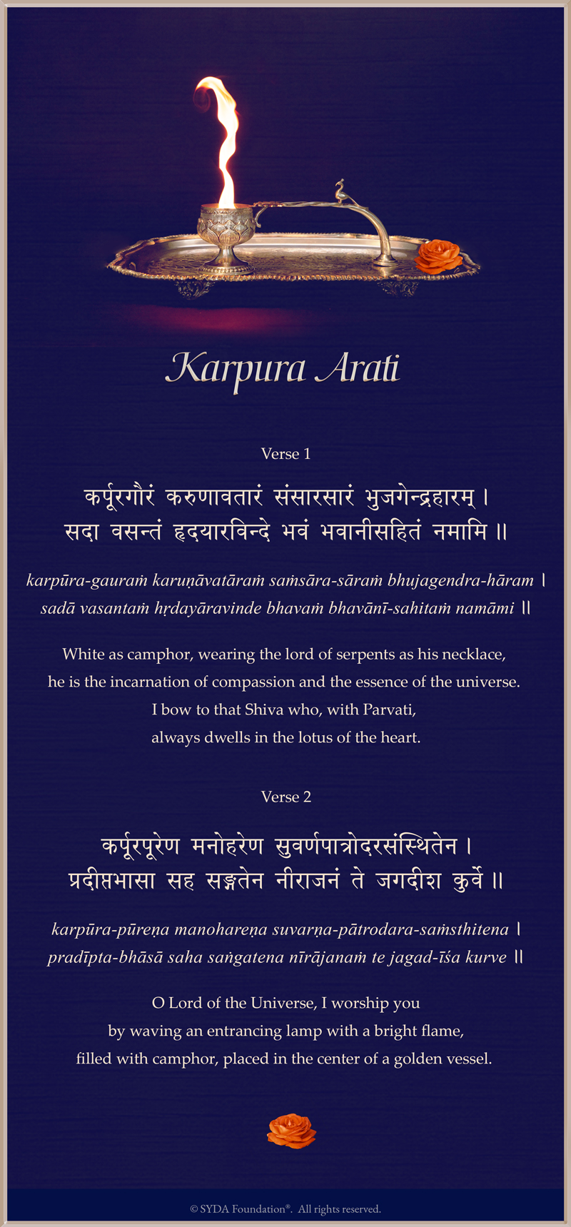 Karpura Arati