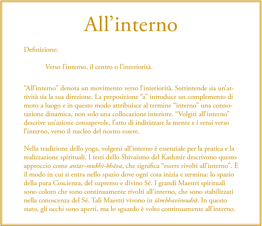 Gurumayi's Message for 2015: Inward - Italian