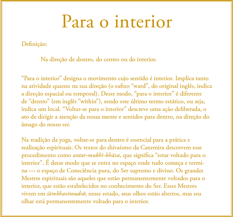 Gurumayi's Message for 2015: Inward - Portuguese