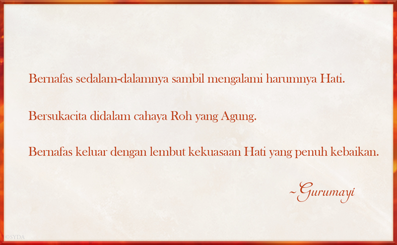 Gurumayi's Message for 2017 - Bahasa Indonesia