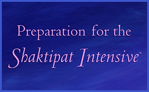Preparation for the Shaktipat Intensive