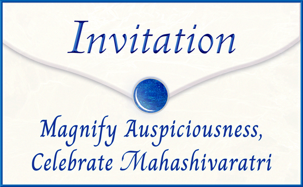 Invitation to Siddha Yoga Satsang on Mahashivaratri 2026