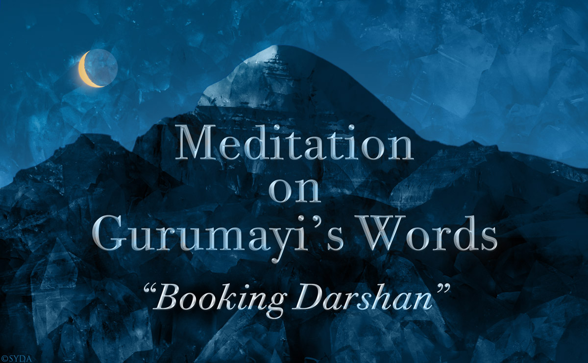 Meditation on Gurumayi's Words: "Booking Darshan"