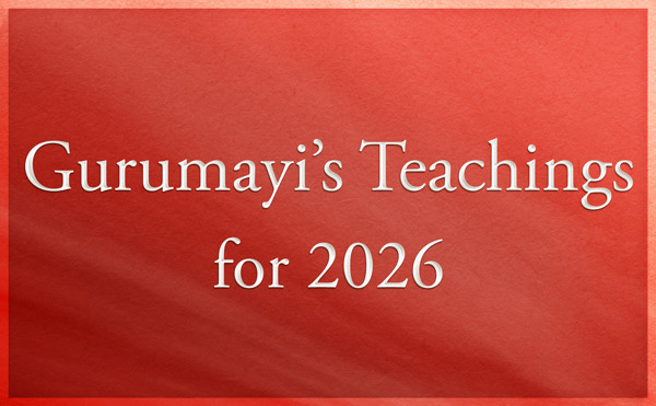 Gurumayi's Teachings 2026