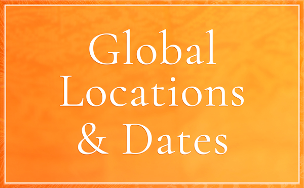 Locations for Audio Satsang for Baba's Birthday