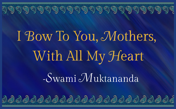 "I Bow to You Mothers, With All My Heart"