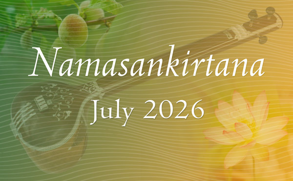 Calendar of Namasankirtana - July 2026
