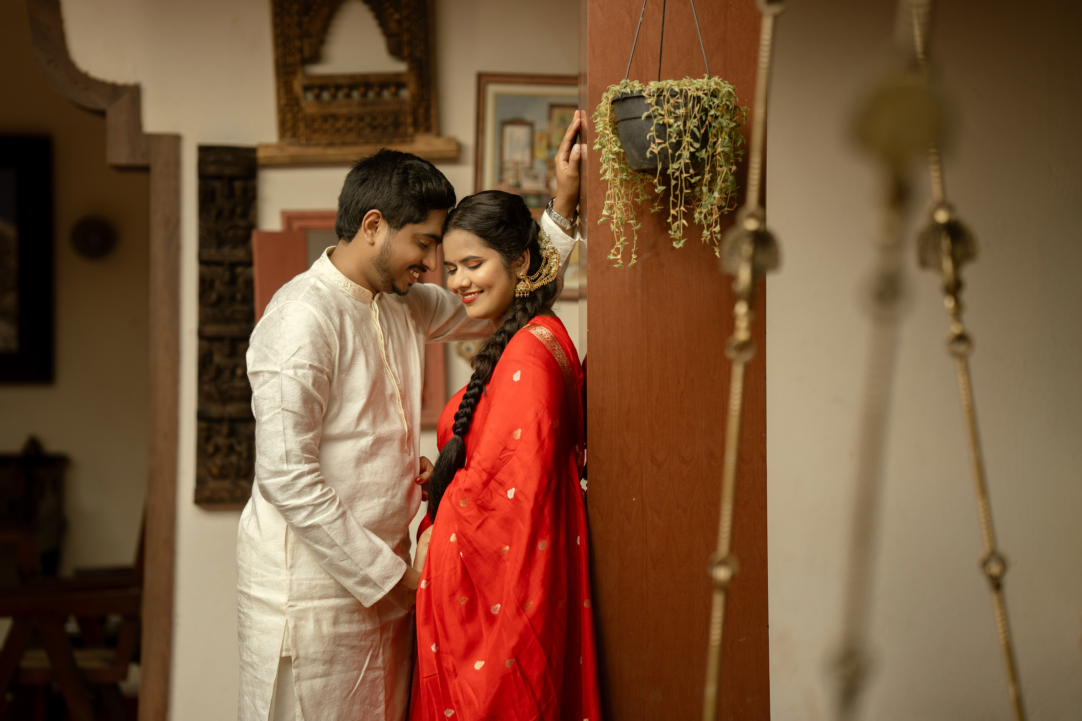 Remembered: the same wedding photograph with a simulated warm colour grade