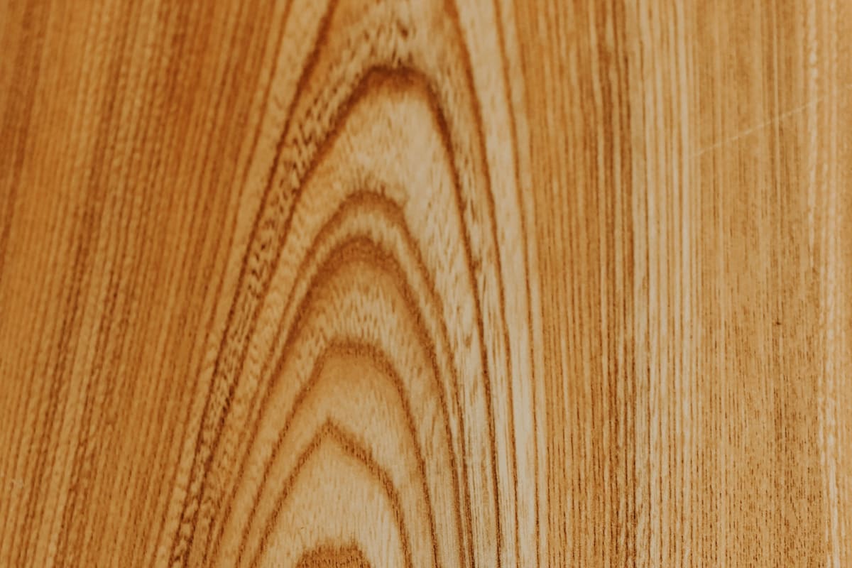 Close-up of finished wood grain