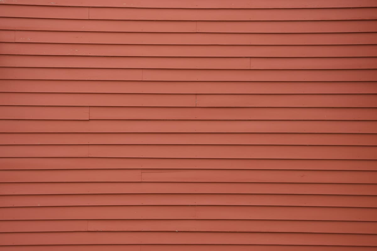 Red horizontal siding