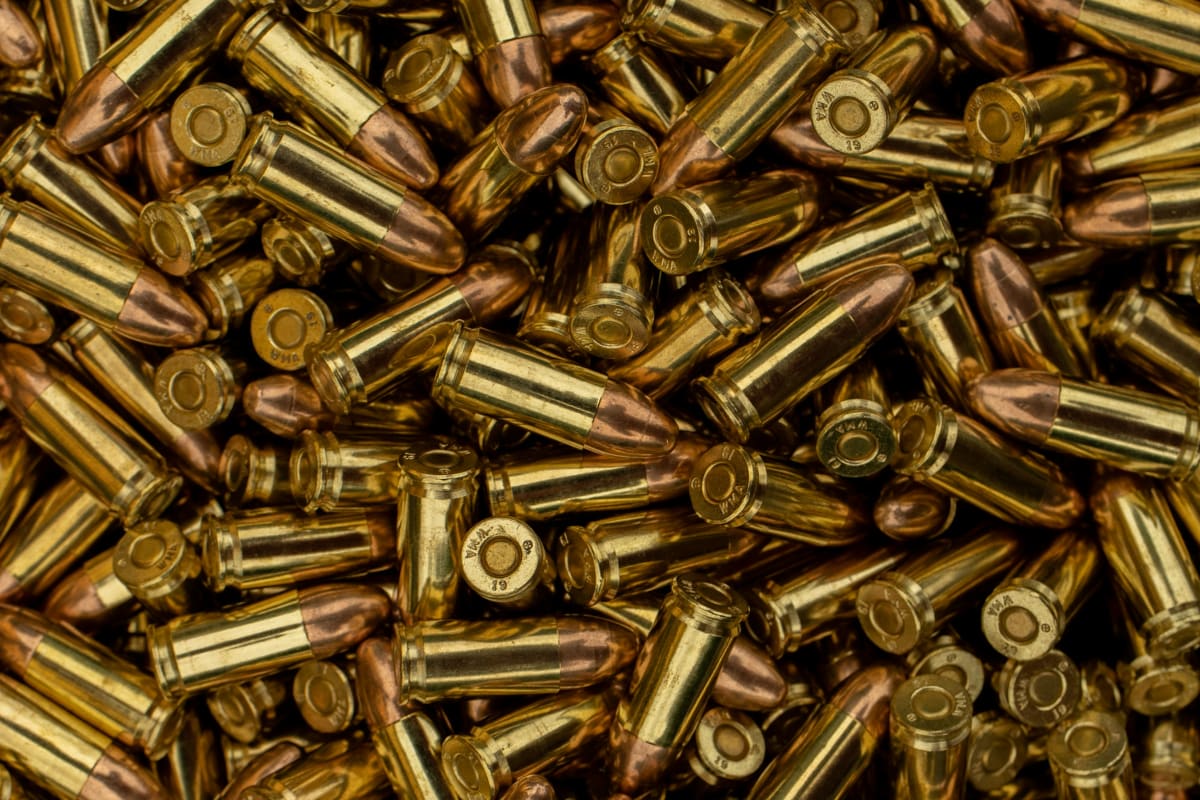 Pile of brass cartridges