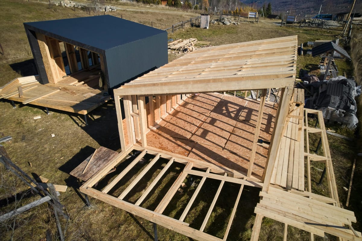 New deck framing taking shape