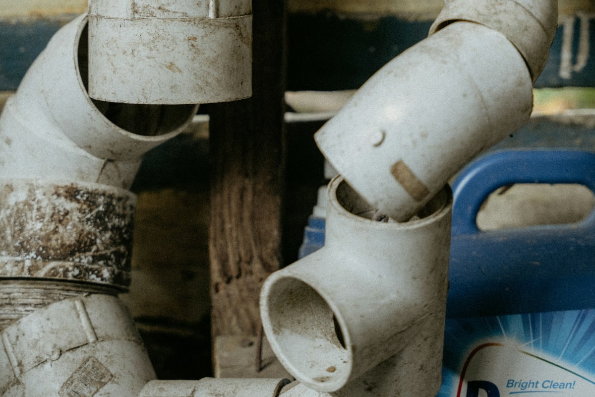 PVC drain pipes and fittings