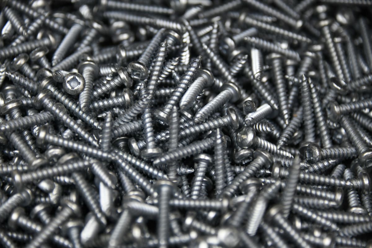Heap of wood screws