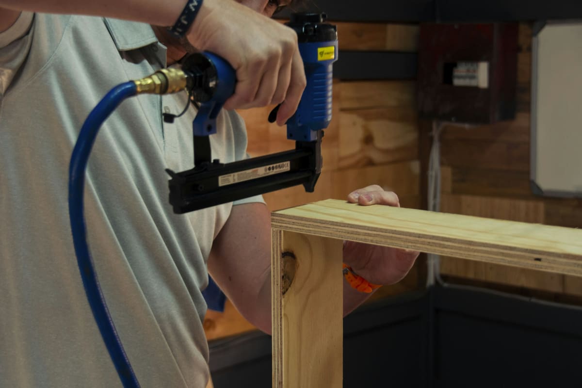 Nailing a frame together