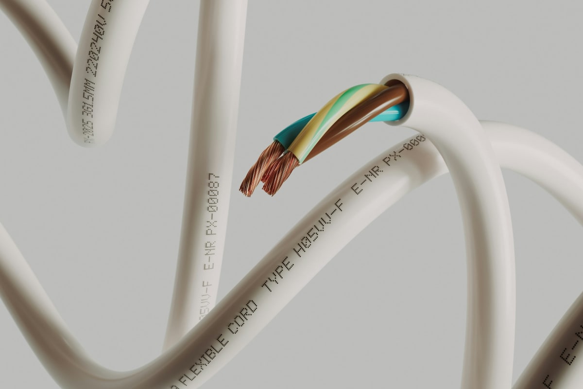 Stripped electrical cable