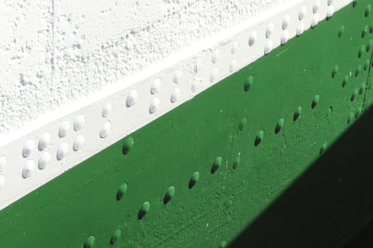 Corner bead set into a fresh wall corner