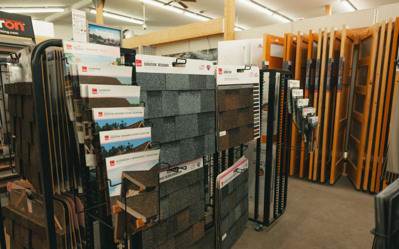 Roofing products at Western Building Center Great Falls