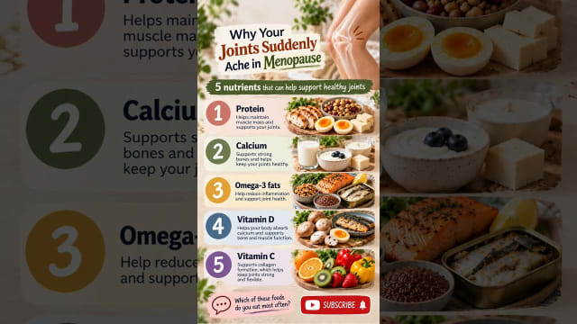5 Simple Food Fixes For Menopause Joint Pain #Menopause #JointHealth #TinyFoodFix
