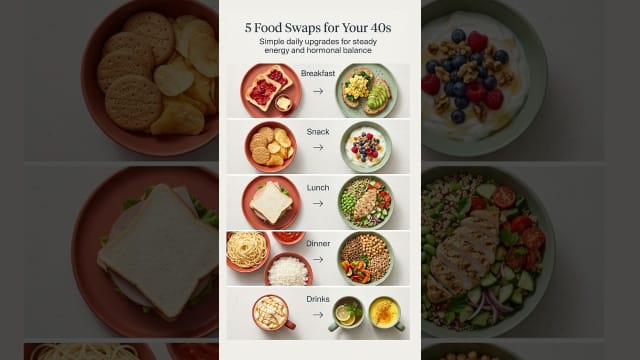 5 healthy food swaps for your 40s