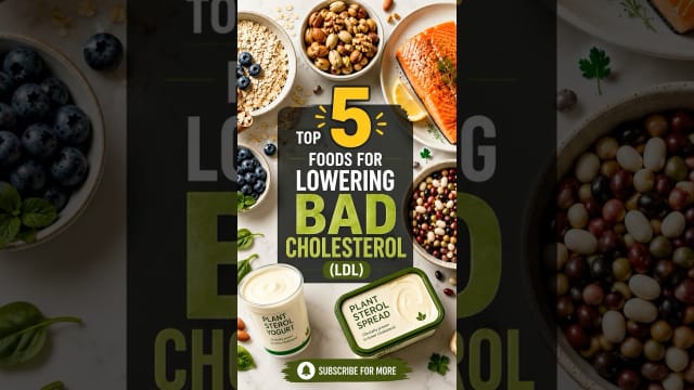 Top 5 Foods to Lower Bad Cholesterol (LDL) Naturally 🫀
