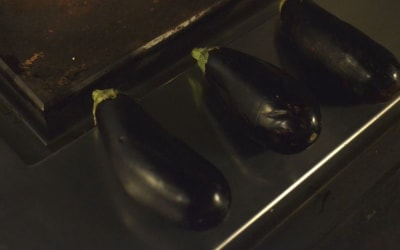 Caramelised Japanese Miso Aubergine with Edamame Rice