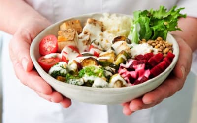 Rainbow Beetroot, Kidney Bean & Walnut Salad