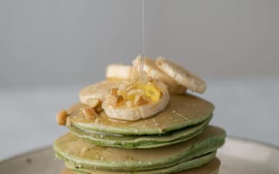 Banana Oat Pancakes with Ground Flaxseed & Cinnamon for Kids