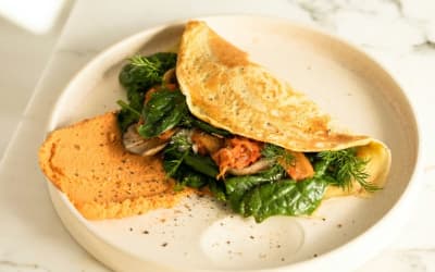 Diabetes-Friendly Mushroom and Pepper Omelette with Wholegrain Toast
