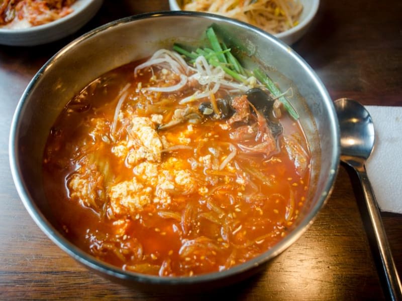 Fermented Kimchi & Tofu Stir-Fry Bowl for Gut Health