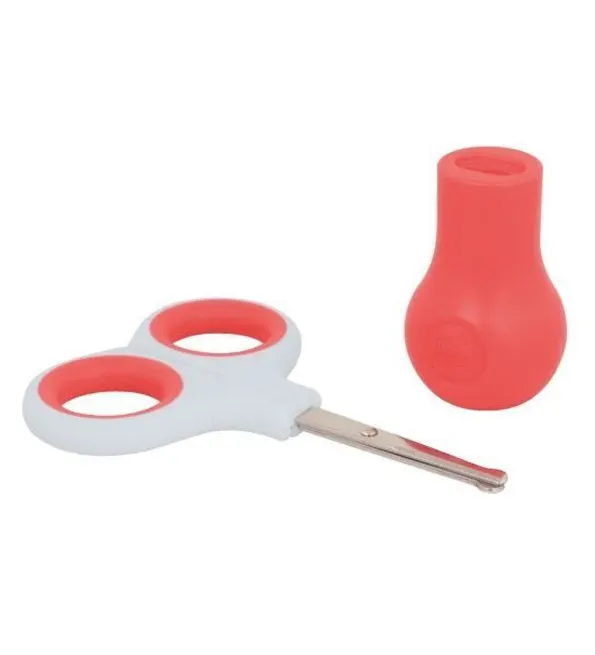Bébé Confort Ciseaux à bouts ronds rouge et blanc (1 mois+)