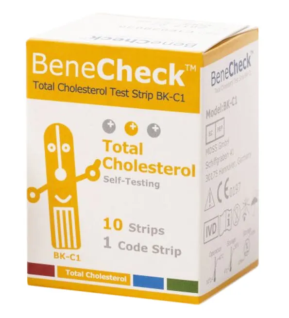 Benecheck شرائط الكوليسترول (× 10)