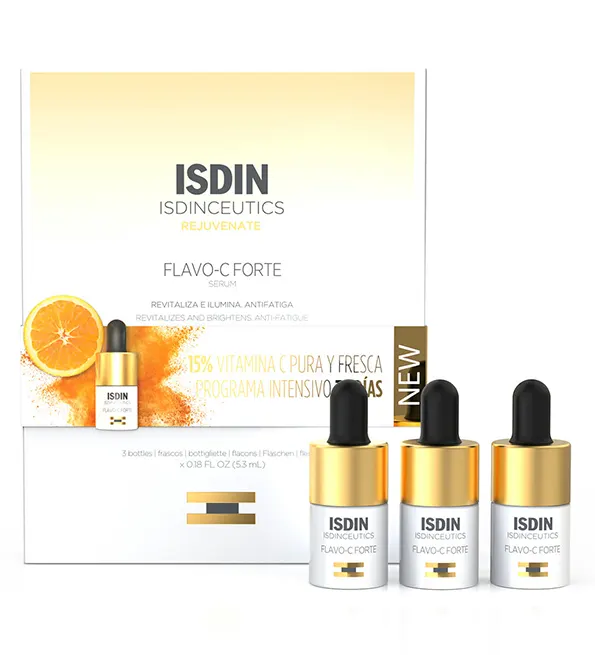 Isdinceutics Flavo-C Forte سيروم 15% 3 زجاجات