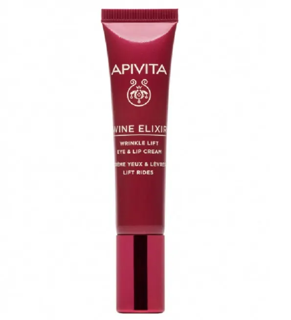 Apivita Wine Elixir Crème yeux et lèvres anti-rides 15 ml