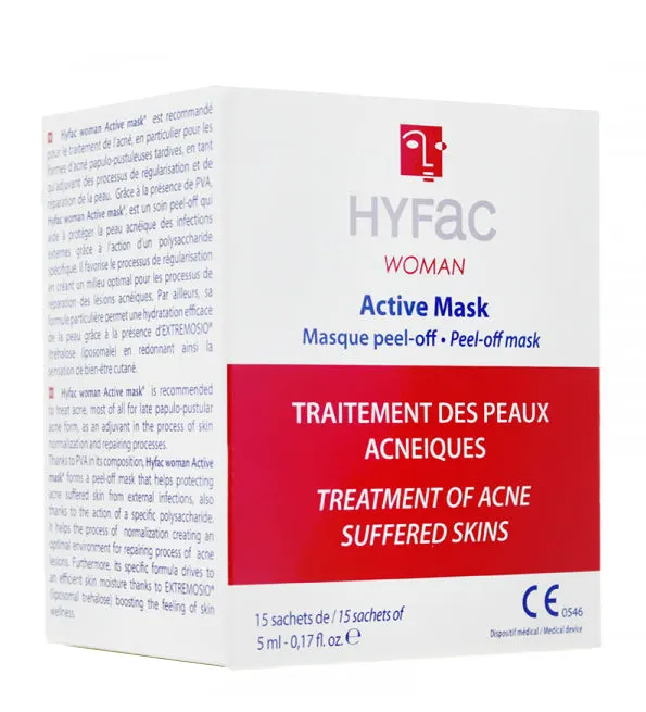 Hyfac قناع نشط للنساء 15 كيس × 5 مل