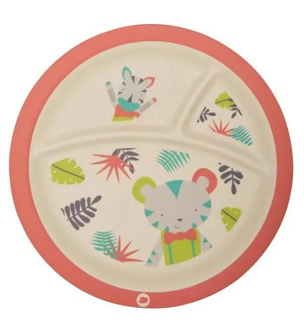 Bébé Confort طبق من الخيزران بأقسام Forest Vibes (18 شهرًا فما فوق)