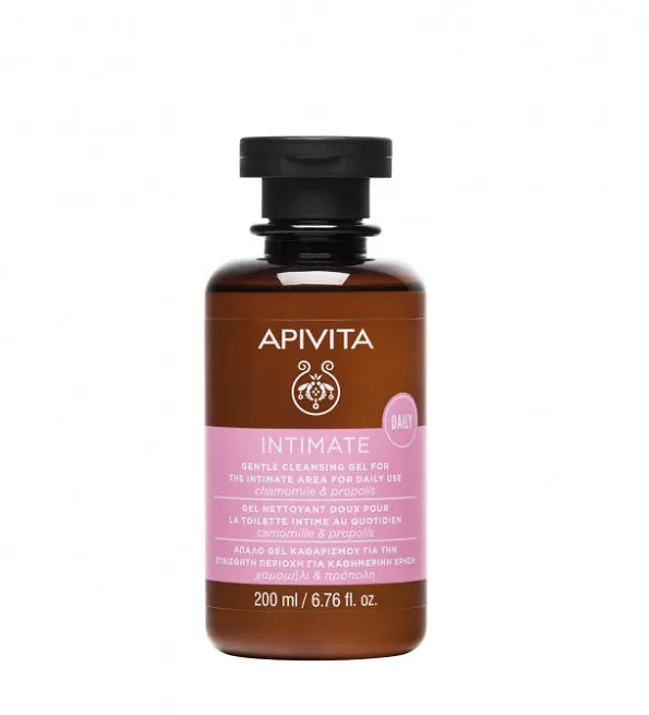 Apivita Gel nettoyant doux zone intime usage quotidien 200 ml