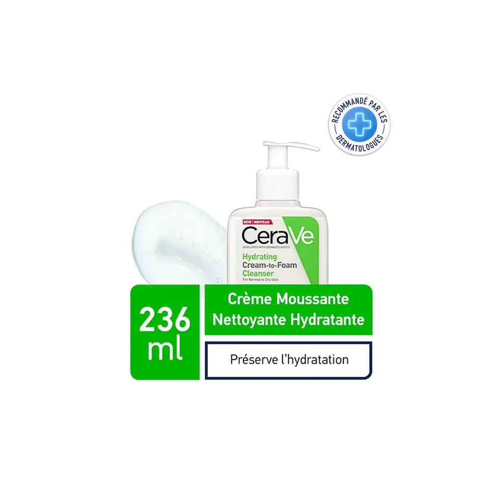 CeraVe Mousse nettoyante hydratante 236 ml PNS