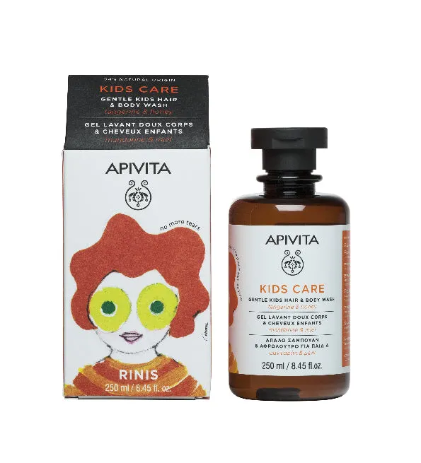 Apivita Gel cheveux et corps pour enfants mandarine/miel 250 ml