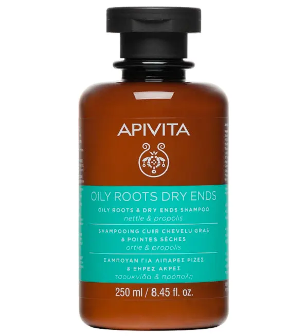 Apivita Shampoing racines grasses et pointes sèches 250 ml