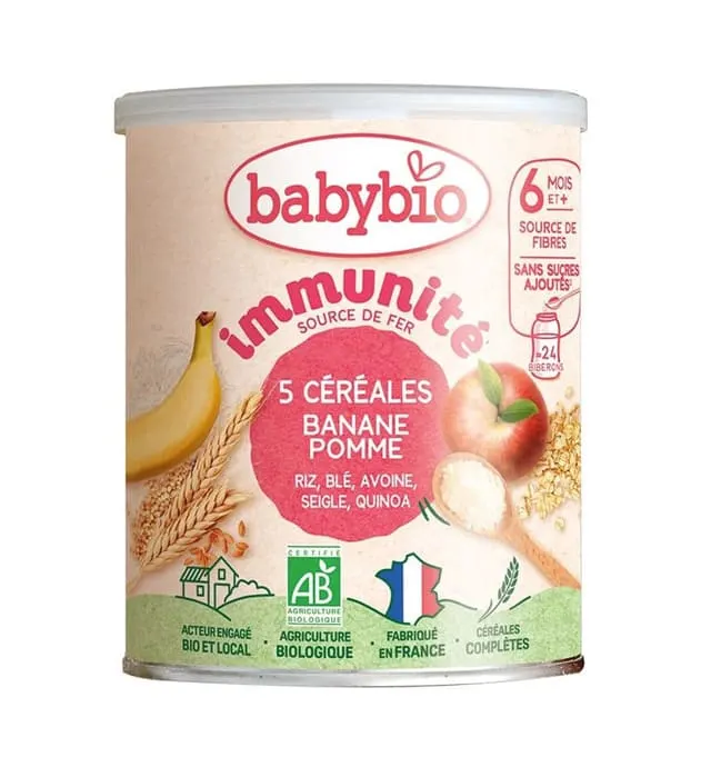 Babybio Céréales bio bébé 3 fruits dès 6 mois 220 g