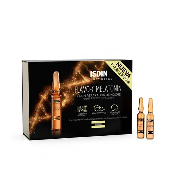 Isdin Flavo-C Melatonin Sérum réparateur de nuit 30 ampoules x 2 ml