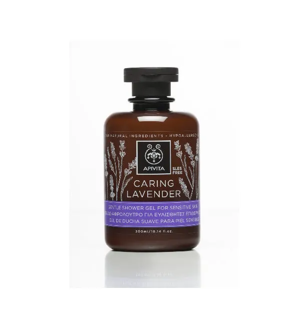 Apivita Gel douche à la lavande peau sensible 300 ml