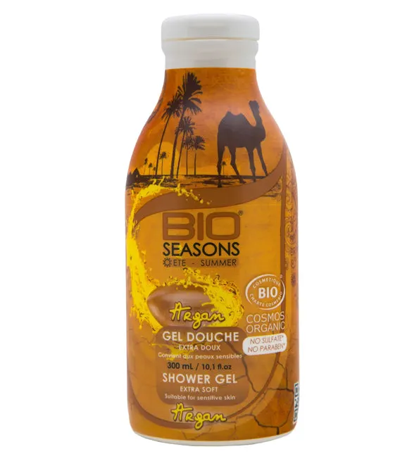Bio Seasons جل استحمام عضوي بزيت الأرغان 300 مل
