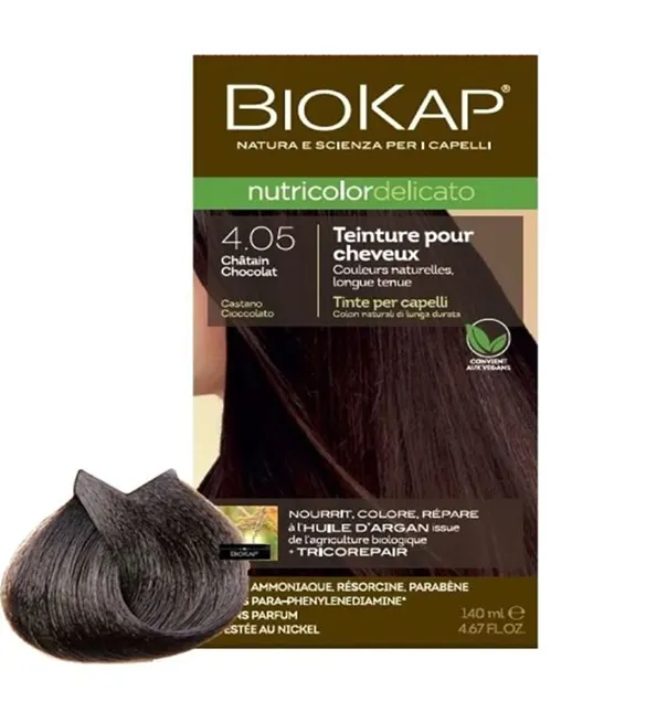 Biokap Nutricolor Delicato 4.05 Châtain chocolat