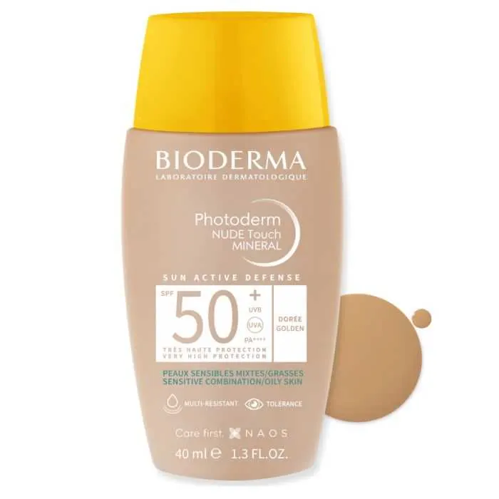 Bioderma Photoderm Nude Touch SPF 50+ Teinte Dorée 40 ml